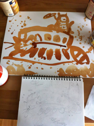 Illustration for article titled This Amazing Art Is Made Almost Entirely Out Of Tea Stains